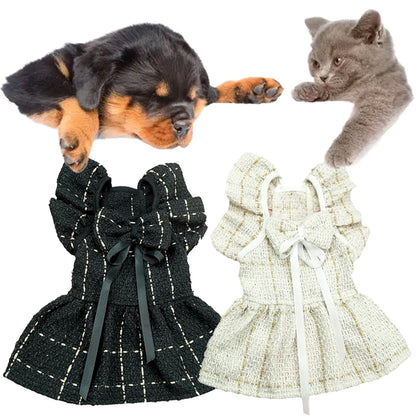 Little Fragrant Style Pet Skirt for Dog Cat Sweet Puppy Dog Princess Dress Cute Comfortable Cat Skirt Puppy Dress Pet Clothing